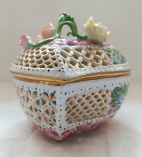 boîte couverte - porcelaine ajourée - Herend - Hongrie