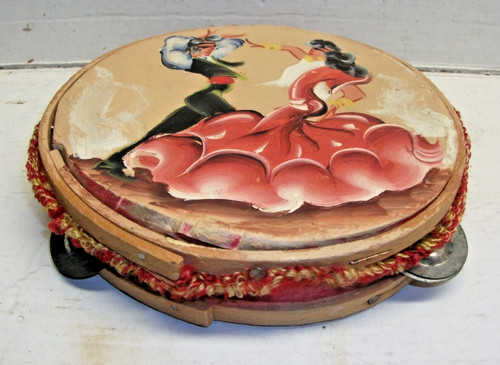 Tambourin cymbales vintage - tambourin,