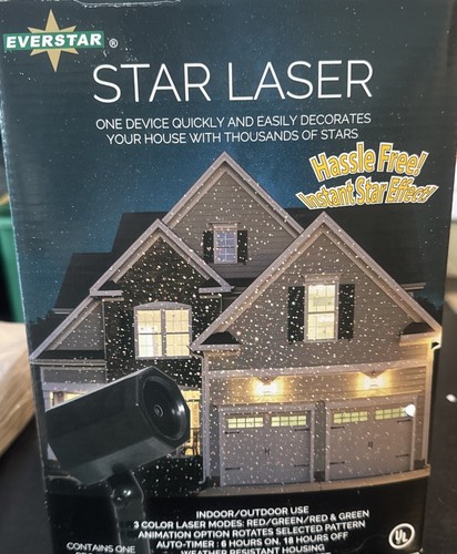 Star laser projector holiday - star,