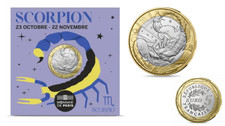 Coincard 5€ Euros UNC France 2026 Signe Astroo Zodiac Scorpion