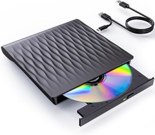 Lecteur/graveur DVD CD Externe Portable USB 3.0 A et C, DanGZW