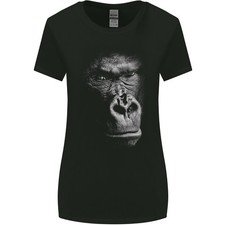 T-Shirt Écologique Femme Large Avec Visage De Gorille En 3D