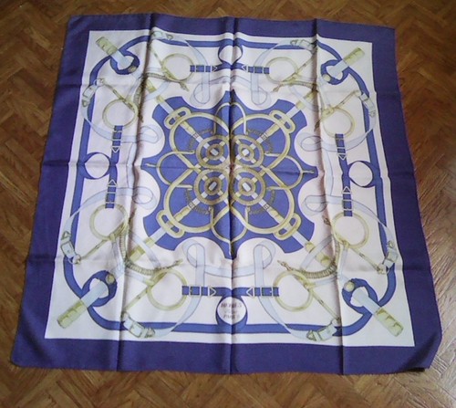 Foulard hermès éperon or - foulard, "éperon