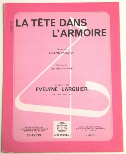 Partition vintage sheet music