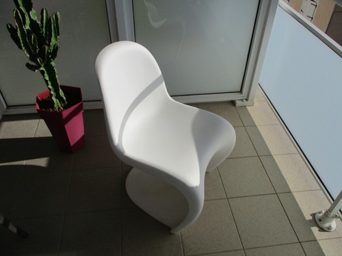Chaises panton verner blanc - 6,