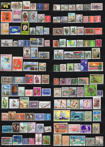Lot timbres divers monde - timbres,