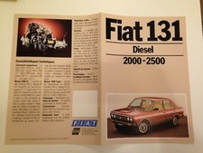 FIAT 131 DIESEL 2000 -2500 rare dépliant brochure publicitaire   C5