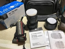 Minolta Dynax 404si Silver - 3 x AF Zoom - Sacoche Samsonite - Comme Neuf