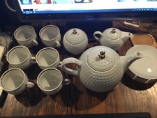 moritz zdekauer vintage porcelain golf ball tea set