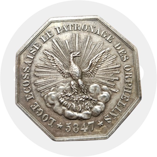 Médaille franc maçonnerie - médaille, franc-maçonnerie