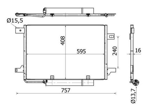Mahle 369 000s - mahle, condenser