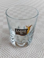 1 verre à whisky Label 5 rond