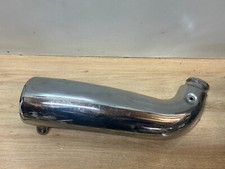 UN CACHE POT D ECHAPPEMENT MOTO RAYE CHROME