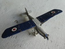 avion . jouet  tole.  vintage  .MECCANO CONSTRUCTEURS D'AVION . GRAND MONOPLAN