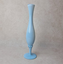 Vase Vintage en Opaline Bleu