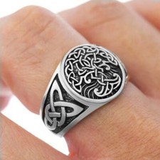 BAGUE ACIER INOXYDABLE ARBRE