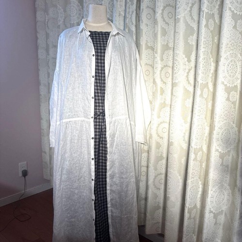 Robe chemise longue lin - robe,