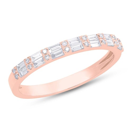 Bague diamant baguette - en,