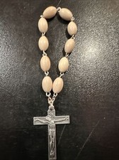 Rare Joli Ancien Chapelet Dizainier  Enfant Religieux Rosary French Antique 1960