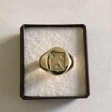 Bague chevalière blason OR