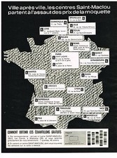 PUBLICITE ADVERSTISING  1969   SAINT-MACLOU  tapis