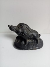 statuette sanglier en fonte de