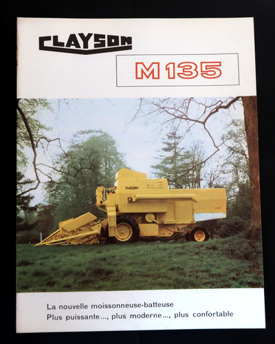Clayson brochure moissonneuse - brochure,