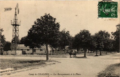 Cpa militaire camp chalons - militaire,,