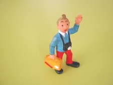 FIGURINE TINTIN A LA VALISE +