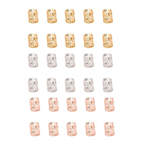 30x dreadlocks perles anneaux - dreadlocks,