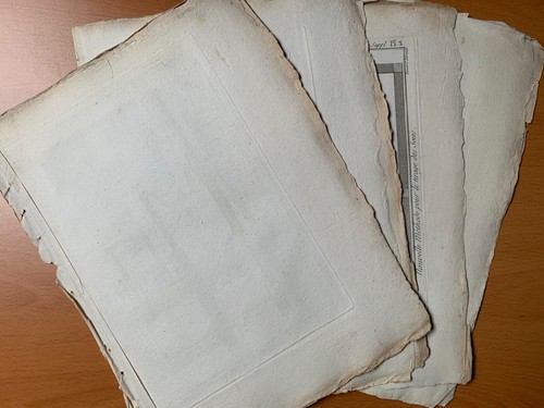 Tirage des soies 4 planches - des,