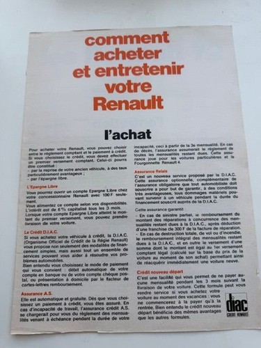 Feuillet 1972 comment - 1972, acheter