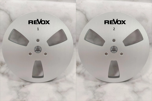 One pair silvery revox - pair, 7''