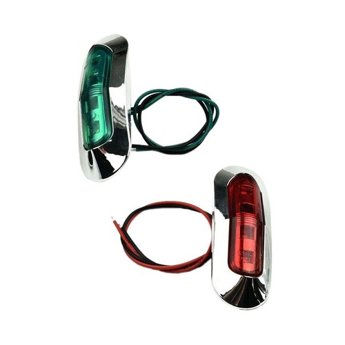 2pcs red green boat - 2pcs, navigation