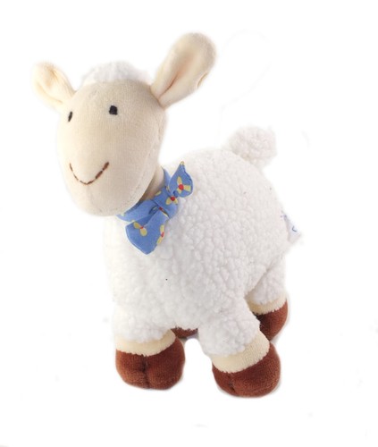 Doudou peluche mouton blanc - peluche,