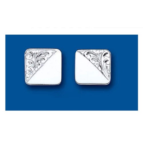 Boutons manchette carrés - boutons,