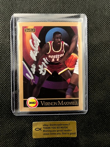 Vernon maxwell autographed - vernon,