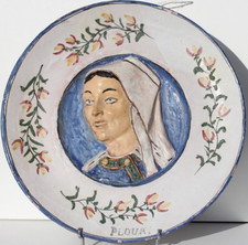 PLAT EN FAIENCE DE MALICORNE -