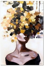 Peinture À L'Huile Dans Style - 90x60 Toile Art Décoration G118547