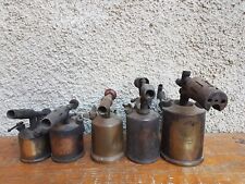 Lot ancien chalumeau ancienne lampe fer à souder outil métier torche vesta