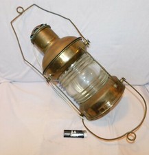 PETIT ANCIEN FANAL MARINE  EN LAITON  - KARACHI  .... à voir ...