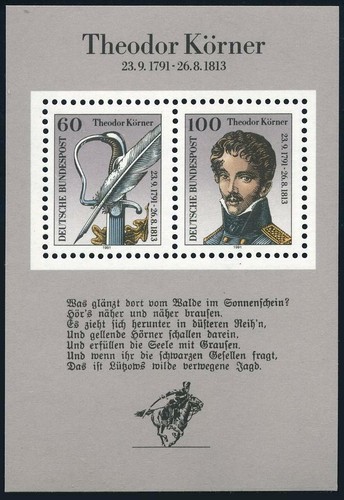 Germany 1685 mnh michel 25 - germany, bl.25