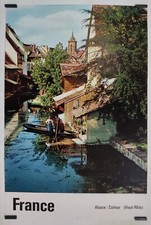 Falquet	Alsace Colmar ( Haut Rhin ) 1962 Affiche Originale Tourisme