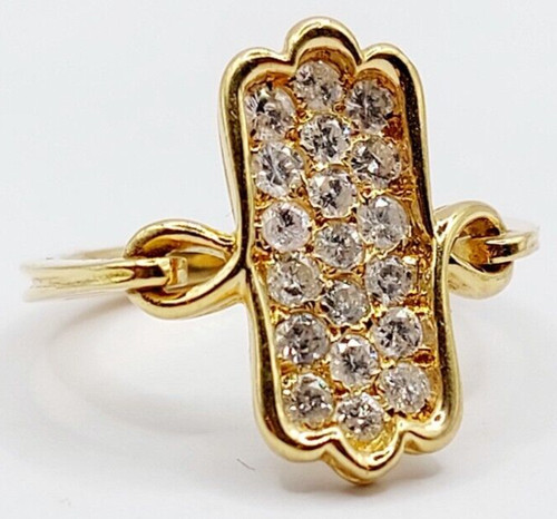 Bague marquise vintage 18k - marquise,