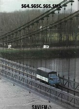 SAVIEM SG4 SG4C SG5 SM5 - 1975 / catalogue brochure dépliant prospectus