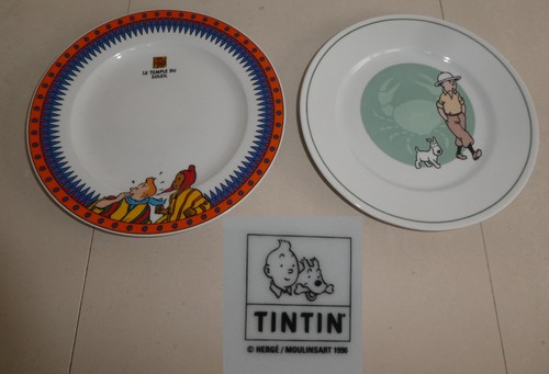 Assiettes tintin crabe - 2,