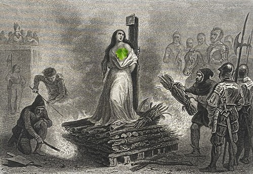 Jeanne arc bucher - jeanne, d'arc