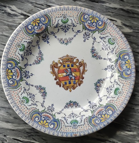 Ancienne assiette décorative - ancienne,