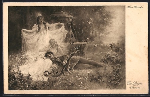 Carte postale artiste hans - carte, d'artiste