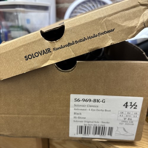 Solovair black greasy eye - black,